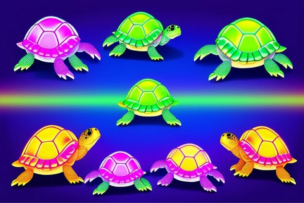 Turtle Team Group of Slow and Steady Friends