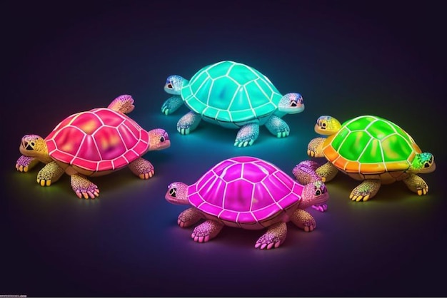 Turtle Team Group of Slow and Steady Friends