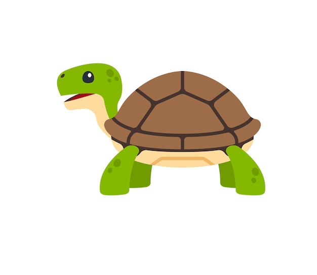 Turtle vector isolated icon. Emoji illustration. Tortoise vector emoticon