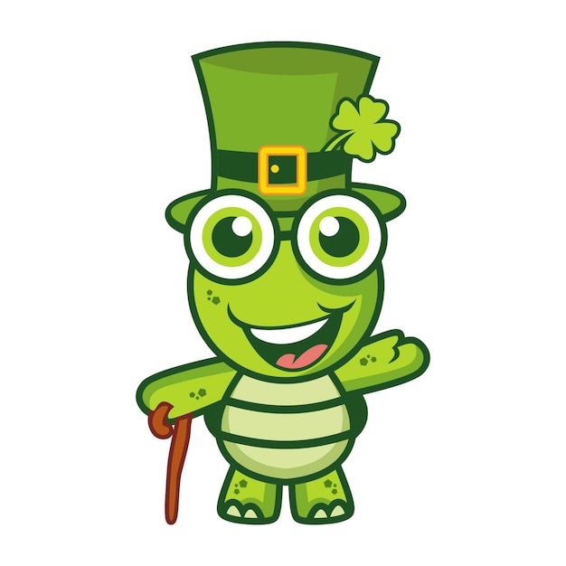 Turtle With St. Patrick Costume