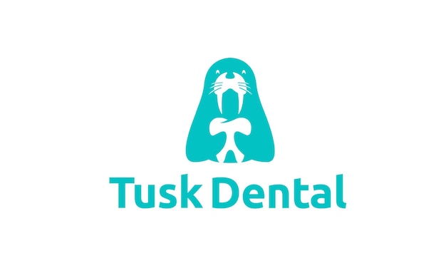 Tusk Dental Clinic Logo Tooth abstract design vector