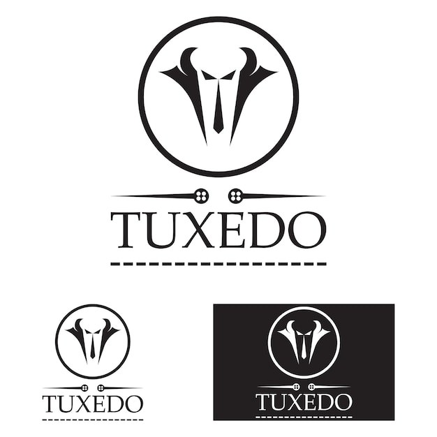 Tuxedo logo icon vector design template illustration