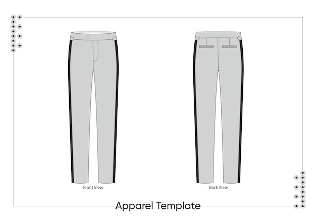 Tuxedo Pant Illustrations