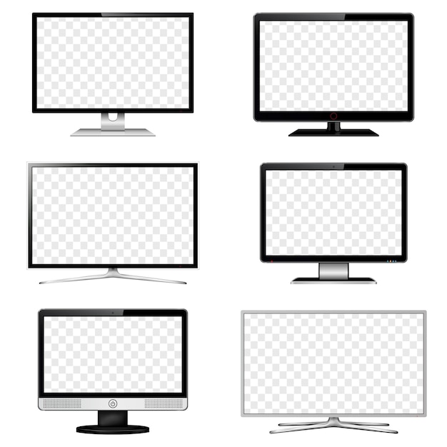 TV and Computer monitor transparent screen set