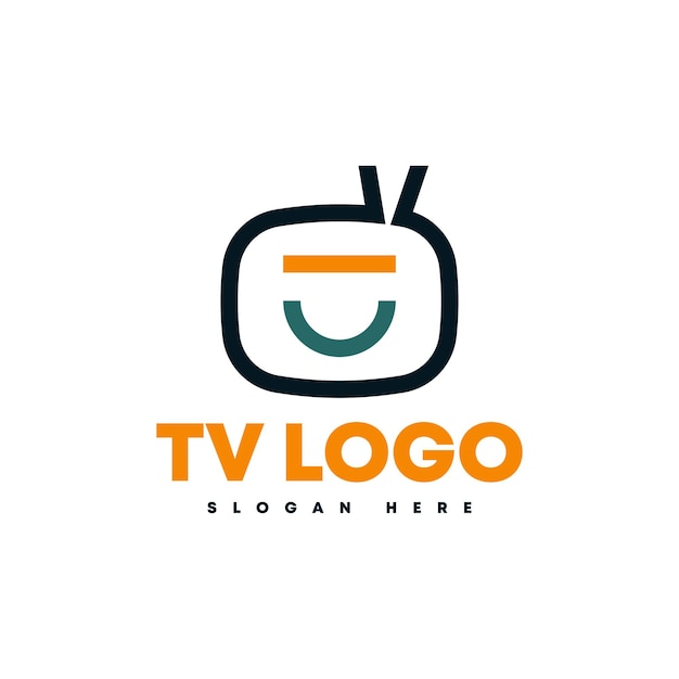 TV Logo Design Template Vector