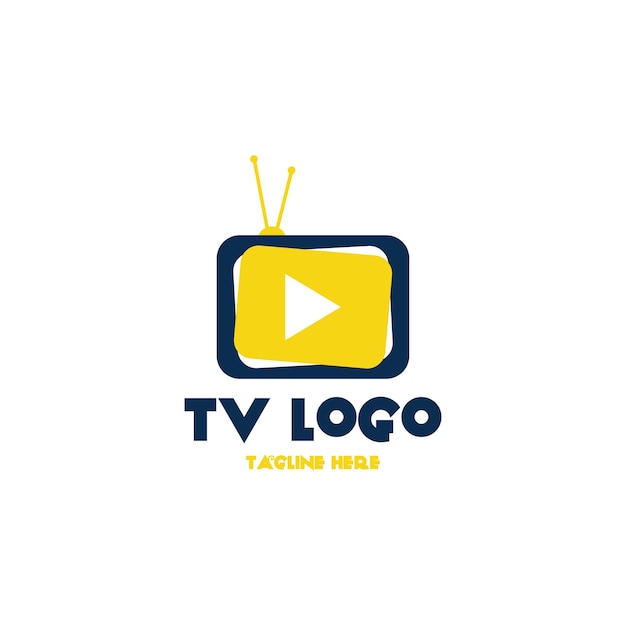 TV Logo Design Template Vector