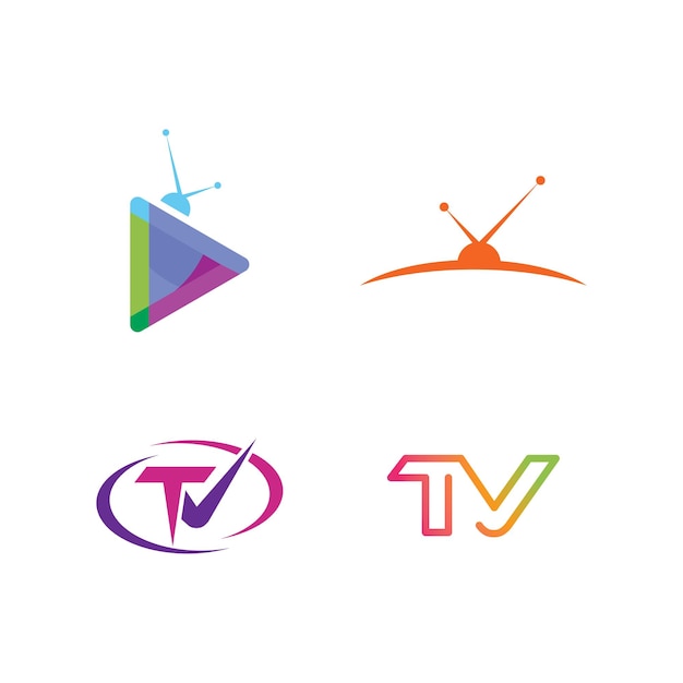 TV logo vector