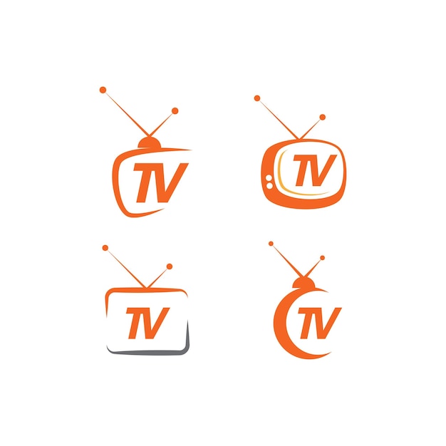 TV logo vector