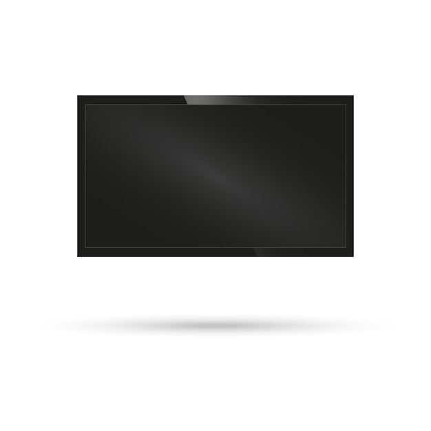 TV modern blank screen lcd led on isolate background stylish vector illustration EPS10