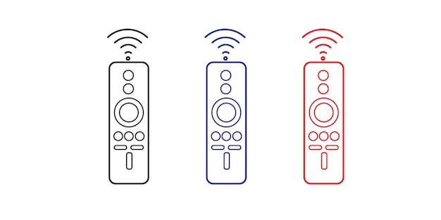 Vector tv remote line style icon design