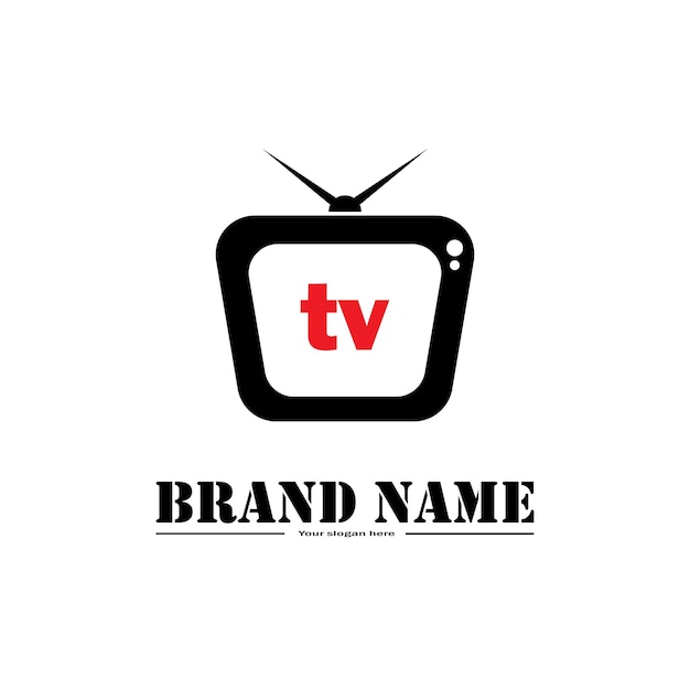 Tv television logo live streaming design