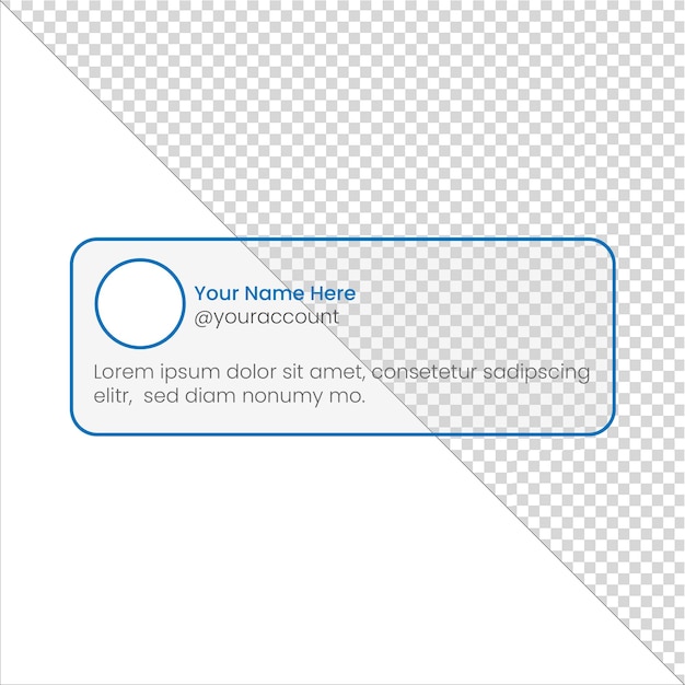 tweet post social media post sticker blue twitter UI design