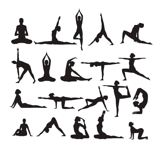 Twenty yoga poses