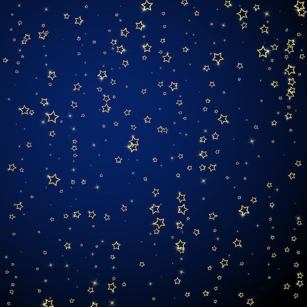 Twinkle stars scattered around randomly flying