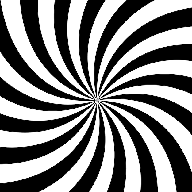 Twirl abstract background black and white vector graphic design