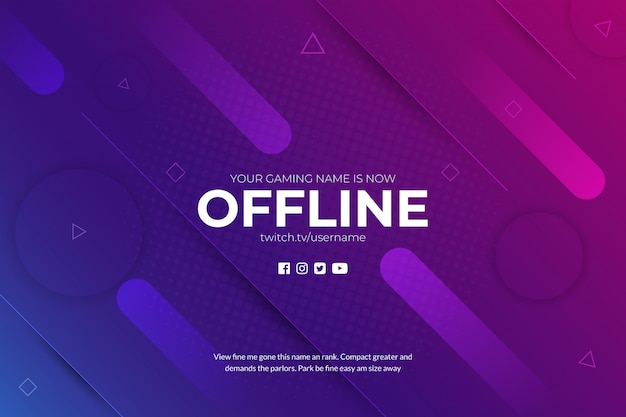 Twitch Gaming Absctract Background Offline