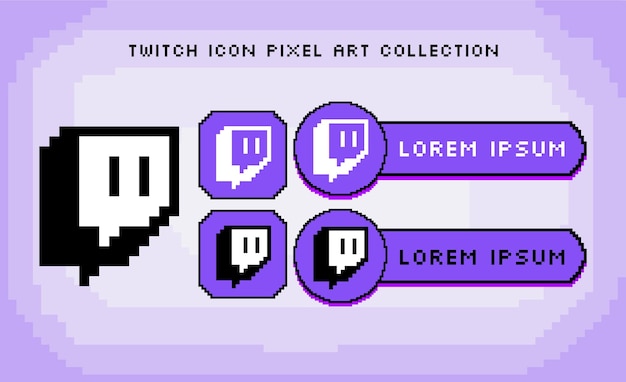 Twitch icon 8 bits