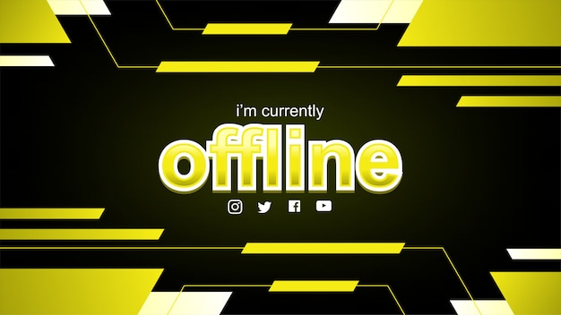 Vector twitch offline banner