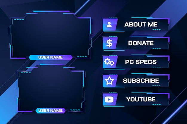 Twitch stream panels pack