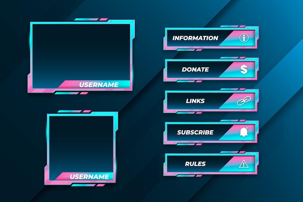 Twitch stream panels