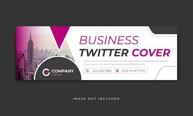 Twitter header design for business