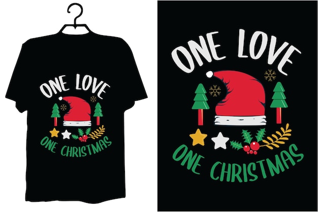 Vector two black shirts with one saying one love love love