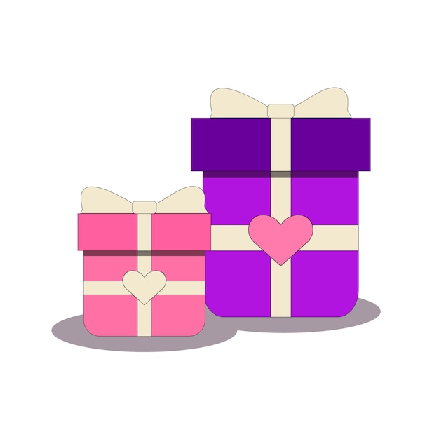 Two boxes with bows and gifts