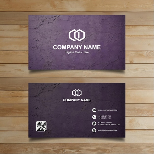 two business cards with the logo for company company