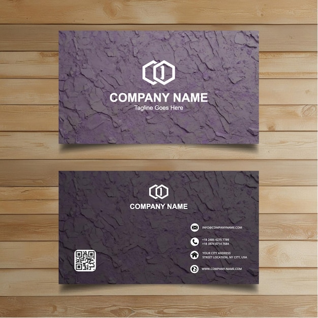 two business cards with the word company name  company  on the left