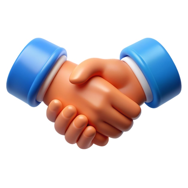 two handshake with one being held in front of another