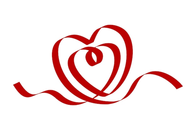 Two linked heart Couple love symbol