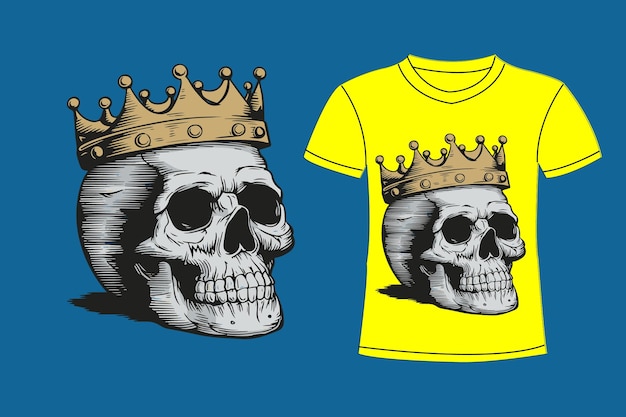 two yellow shirts with a skull and a skull on them