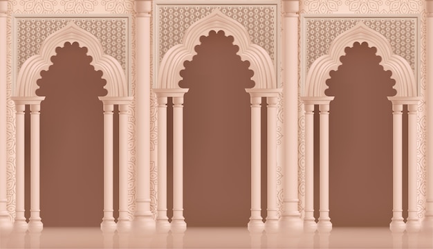 Types of arches realistic background