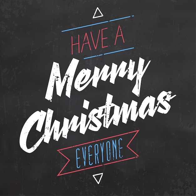 Typographic Christmas Design / Have a Merry Christmas Everyone