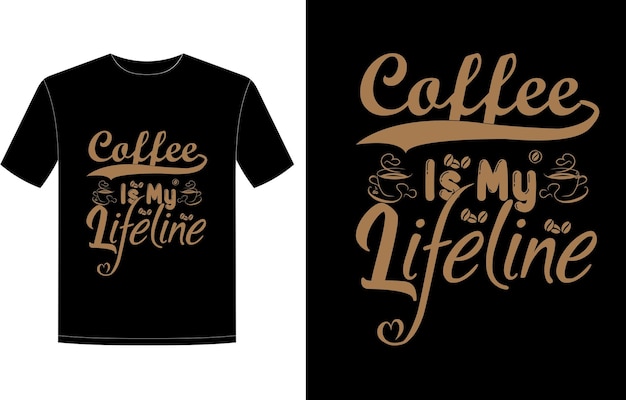 Typography and Coffee lover tshirt desigover