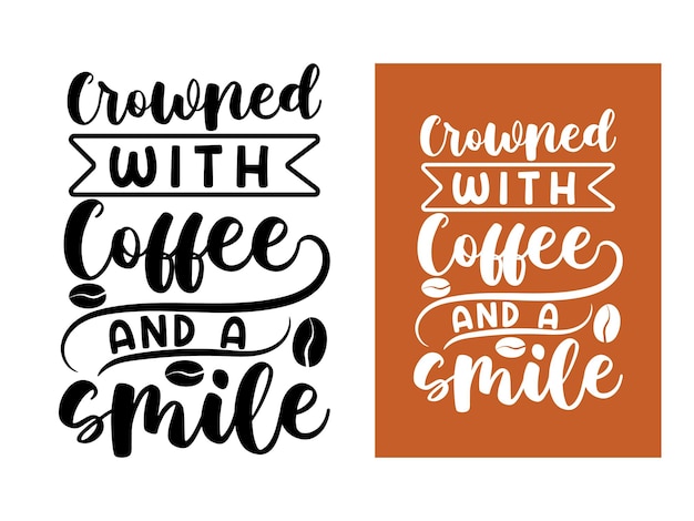 Typography coffee tshirt design