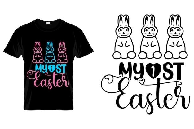 Typography Easter Day Svg Crafts TShirt Designs Vector easter svgeaster bunny svgkids easter