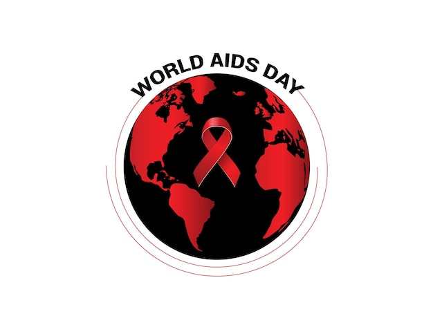 typography logo for World AIDS Day, HIV, and a call to move toward ending the HIV epidemic