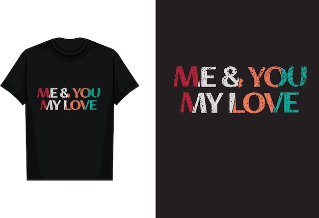 Vector typography love t shirt design