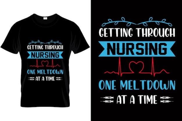 Typography Nursing Tshirt design Nursing shirt gift for nurse