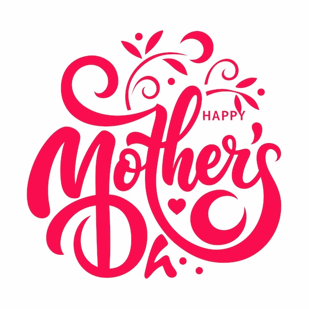 Typography tshirt design with text Happy Mothers Day vector illustration