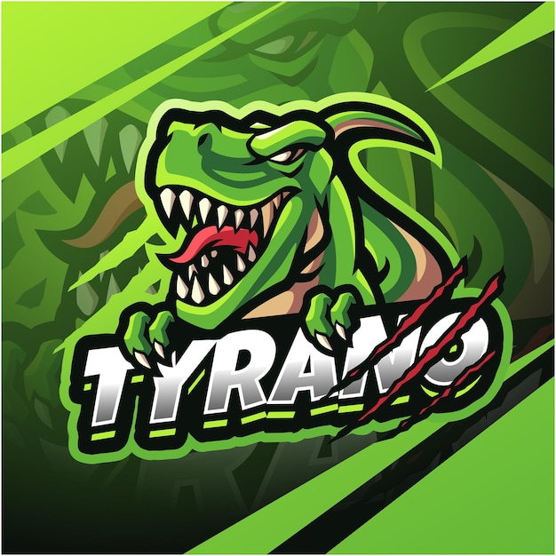 Tyrano esport mascot logo design