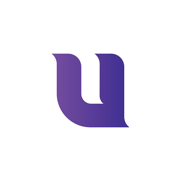 U Letter logo design template elements