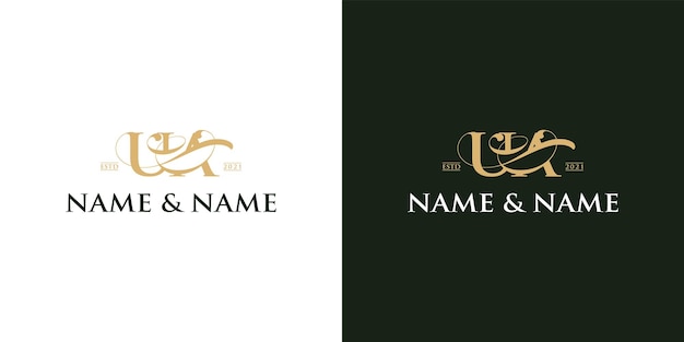 U A logo luxury design