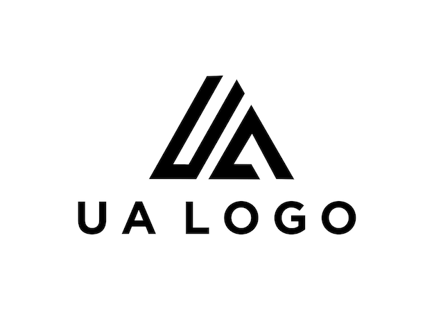 Vector ua logo design vector illustration