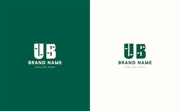 Vector ub letters vector logo design