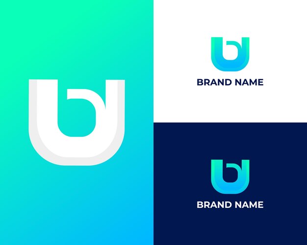 UB Modern Logo Design Template Vector Graphic Branding Element