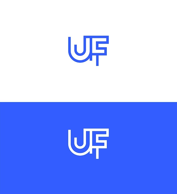 UF FU Letter Logo Identity Sign Symbol Template