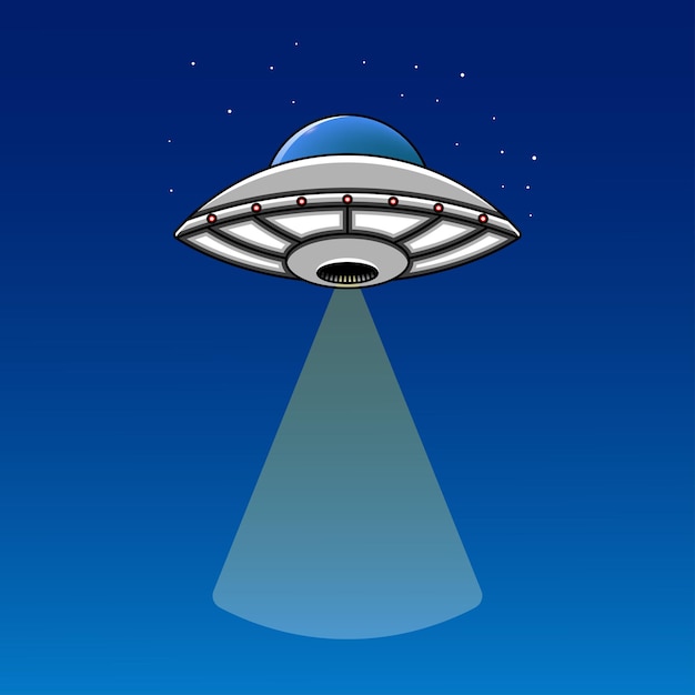 UFO Alien spaceship illustration