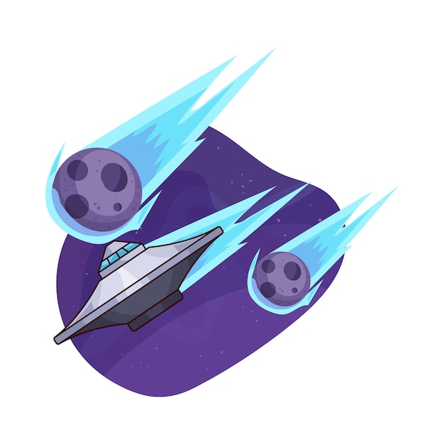 Vector ufo illustration